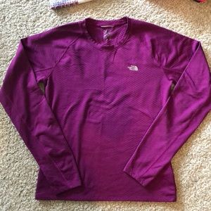 Deep purple The North Face long sleeve T